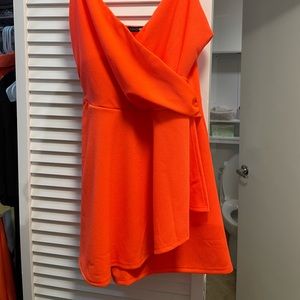 Orange skort romper